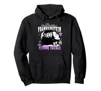 Bride of Frankenstein Femme - Maglietta da Donna Vintage Horror Felpa con Cappuccio