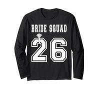 Bride Squad 2026 Festa Nuziale Addio al Nubilato Doccia di Gruppo Maglia a Manica
