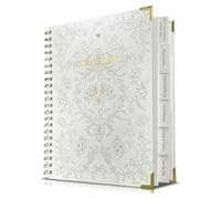 Bride Squad Libro e organizer per matrimoni per sposa: elegante copertina rigida in porcellana blu e bianca, include liste di controllo, calendari, tasche, un libro premuroso per la pianificazione del