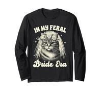 Bride To Be Cat Mom Cat Wedding In My Freal Bride Era Maglia a Manica