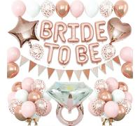 Bride to Be - Palloncini per addio al celibato, accessori da donna, colore rosa, per matrimonio, addio al celibato, decorazione per feste di addio al nubilato