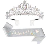 Bride to Be Set fascia nuziale fascia strass corona tempestata foto puntelli
