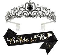 Bride to Be Set fascia nuziale fascia strass corona tempestata foto puntelli