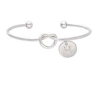 Bridesmaids Gift Tie The Knot Single Initial Letters Charms personalizzati Bracciale Bangle Gioielli da sposa Creativo e utileBella e abile.