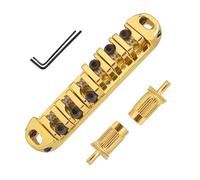 Bridge a sella Tune-O-Matic, Accessorio per la melodia di chitarra, Guitar Saddle Bridge, Easy Installation, Universals Fit Accessory, 10x8x2cm, per principianti, musicisti, amanti della musica