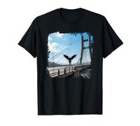 Bridge Creature Mothman Hidden Figure Mistero Grafico Maglietta