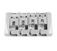 Bridge di Basso Elettrico a 4 Corde Ad Alta Massa a Forma di Massa per la Performance dello Strumento Musicale (Argento)