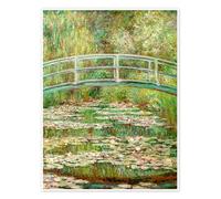 Bridge over the Lily Pond, 1899 Poster di Claude Monet 13 x 18 cm Verde Quadri Decorazione per pareti