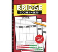 Bridge Score Sheets: Game Record Book with Trick Values | 100+ Pages | 6" x 9" Pads