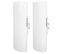 Bridge Wireless, 110-220 V, 2 Bridge WiFi Esterno Punto a Punto, Display LED con Adattatore per Alimentatore POE 24 V Non Standard (Spina europea)