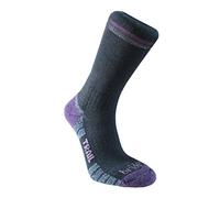Bridgedale - Calzini Leggeri T2 Merino Endurance da Donna, Donna, Calzini, 710652/016/S, Nero/Viola., S