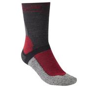 Bridgedale MTB Winter-Weight T2 Merino - Calzini da uomo per mountain bike, Grafite/Rosso, M