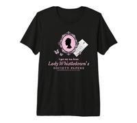 Bridgerton I Get My Tea from Lady Whistledown Maglietta Premium