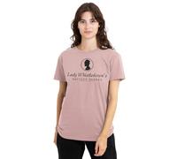 Bridgerton Lady Whistledown Society Papers Ladies T Shirt, Powder Rose, Rosa Polvere, XL Donna