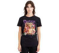 Bridgerton Queen Charlotte Vintage Ladies T Shirt, Black, Nero, M Donna