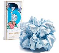 Bridgerton x Kitsch - Scrunchies in raso da donna, non si strappano, morbidi e confortevoli, per ragazze, perfetti per il giorno o la notte, Toile De Blue
