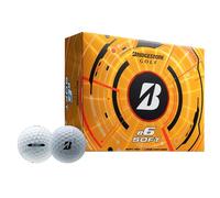 Bridgestone - Palline da golf morbide e6, lunghe distanze, morbide al tatto, colore: bianco, dozzina