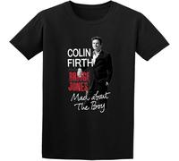 Bridget Jones 3 Colin Firth Poster T Shirt Graphic Unisex Tee Black S