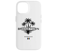 Bridgetown Barbados Palme Mare dei Caraibi Isola tropicale Custodia per iPhone 14