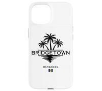 Bridgetown Barbados Palme Mare dei Caraibi Isola tropicale Custodia per iPhone 15