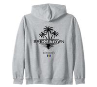 Bridgetown Barbados Palme Mare dei Caraibi Isola Tropicale Felpa con Cappuccio