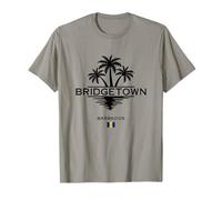 Bridgetown Barbados Palme Mare dei Caraibi Isola Tropicale Maglietta