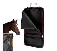 Bridle Bags Horses, Waterproof Tack Storage, Sturdy Hook Closure Tote, Spacious Interior Storage, Handle Organizer for Trainers Trail, Travel, Training Show, Jumpers Riding, 25.98x14.96x2.95 Inches