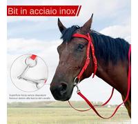 Bridle - Bitless Bridles For Horses | Hobby Horse Bridle | Soft Lined Horse Browband | Adjustable Nylon Noseband With Reins | Comfortable Riding Gear | Equestrian Tack And Trail Accessories For