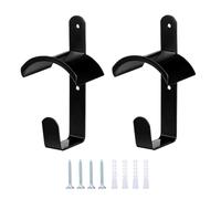 Bridle Hooks for Stall - 2 Pack, Metal Bridle Holder, 2 Pieces Wall-Mounted Equestrian Equipment Organizer | Stable Storage for Saddle, Tack, Horse Stall, Riding School, Barn, Grooming Area