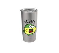 Brie-rex Funny Brie Formaggio Pun Bicchiere termico in acciaio inox doppia parete