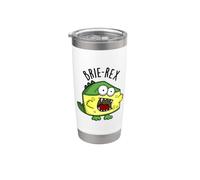 Brie-rex Funny Brie Formaggio Pun Bicchiere termico in acciaio inox doppia parete