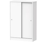 briebe Armadio camera da letto, multiuso, bagno, mobile sotto ausiliario cucina, scarpiera, 2 ante scorrevoli 120 x 74 x 33 cm (altezza x larghezza x profondità), grande capacità, Nova (bianco)