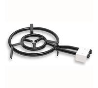 briebe Bruciatore a Gas Paellero 2 Fuochi 50-30 cm, Fornello per Paella, Adatto per Padelle o Paellera da 42 a 70 cm di Diametro, Due Regolatore di Fiamma