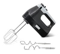 briebe Elegance Sbattitore Eletrico 400W Impastatrice Speciale per Pasticceria, 5 Velocità + Turbo, Accessori per Montare e Impastare in Acciaio Inox, Albumi, Panna, Impasto per Pizza, Torte, Nero