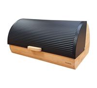 briebe Nordic Portapane da Tavola in Legno di Bambù, Coperchio Sco BRI-BB1162BLK