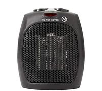 briebe Riscaldatore in Ceramica con Termostato per Basso Consumo PTC, Elettrico, 2 Livelli, Potenza 750/1500 W, Aria Calda/Fredda, Sicurezza Contro il Surriscaldamento, Portatile, Nero