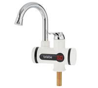 briebe Rubinetto scaldabagno elettrico istantaneo da tavolo, basso consumo, rubinetto da cucina display indicatore temperatura, campeggio, camper, garage, acqua calda istantanea, facile installazione