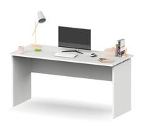 briebe Scrivania, Tavolo per computer ufficio, Studio 76 x 155 x 68 cm (altezza x larghezza x profondità), ufficio, camera, desk, Zenith bianco