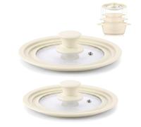 briebe TotaLid Set 2 Coperchi Universali per Padella 18-20-22/24-26-28cm