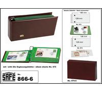 Briefealbum-Braun-20-Hüllen-198x128mm-SAFE-866-6 Per 40 Lettere Ganzsachen