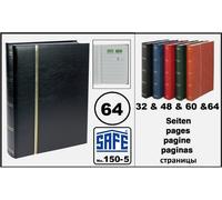 Briefmarkenalbum-Einsteckbuch-Schwarz-64-weiße-Seiten-SAFE-150-5