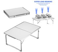 BRIEFNESS Tavolo da campeggio pieghevole da picnic, tavolo portatile per barbecue da giardino esterno pieghevole leggero in alluminio.