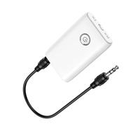 Brifit Adattatore Bluetooth 5.3 2 in 1 trasmettitore Bluetooth, ricevitore BT Audio Jack 3,5 mm, Plug & Play: adattatore Low Latency BT Aux per auto, TV, PC, altoparlante, cuffie, ricarica USB