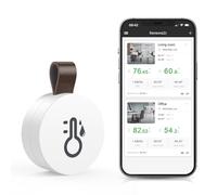 Brifit Termometro Igrometro Bluetooth, Mini Termometro da Interno con App, Archiviazione Dati, Monitor di Temperatura e Umidometro, Termometro Ambiente per Casa, Ufficio, iOS Android