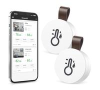 Brifit Termometro Igrometro Bluetooth, Termometro Ambiente Esterno con App, Memorizzazione Dati, Termoigrometro da Interno Adatto iOS Android, Sensore di Temperatura e Umidità per Casa Ufficio, 2PCS