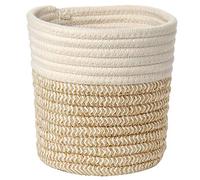 Briful Cesto coprivaso per piante da interni, in corda di cotone, 15 x 15 cm, cestino portaoggetti per piante, giocattoli e creazioni fai da te, decorazione moderna per la casa