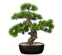 Briful Piante finte grandi bonsai artificiali, 40 cm, pianta artificiale grande in vaso ovale nero, piante artificiali decorative per casa, ufficio, scrivania