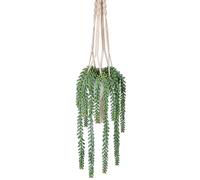 Briful Piante grasse artificiali da 45,7 cm, piante grasse finte da appendere, con corda di cotone intrecciata, piante artificiali decorative per la casa e il bagno