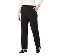 Briggs New York Womens Flat Front Pull On with Slimming Solution Pants, Black, 16 US