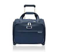 Briggs & Riley 2-Wheel Cabin Bag - Carry On Luggage for Travel, Suitcases with Wheels, Softside Rolling Bag for Men & Women, Interlocking Handle, Self-Repairing Zipper - Baseline Collection, Navy